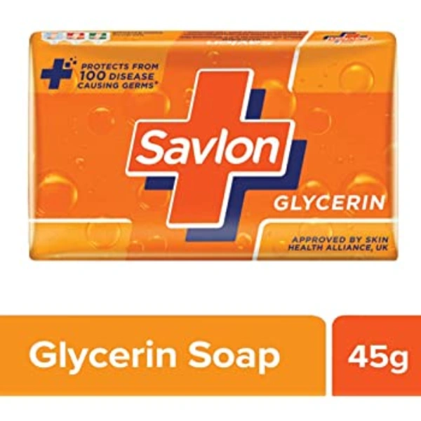 Savlon Glycerin Soap 45g (Pack of 4) - 180 gm